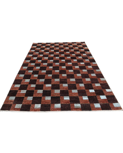 Modcar 5' 8" X 8' 5" Hand Knotted Wool Rug 5' 8" X 8' 5" (173 X 257) / Multi / Wool