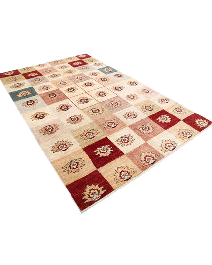 Modcar 6' 1" X 9' 5" Hand Knotted Wool Rug 6' 1" X 9' 5" (185 X 287) / Beige / Wool