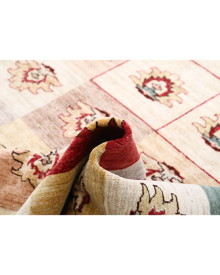 Modcar 6' 1" X 9' 5" Hand Knotted Wool Rug 6' 1" X 9' 5" (185 X 287) / Beige / Wool