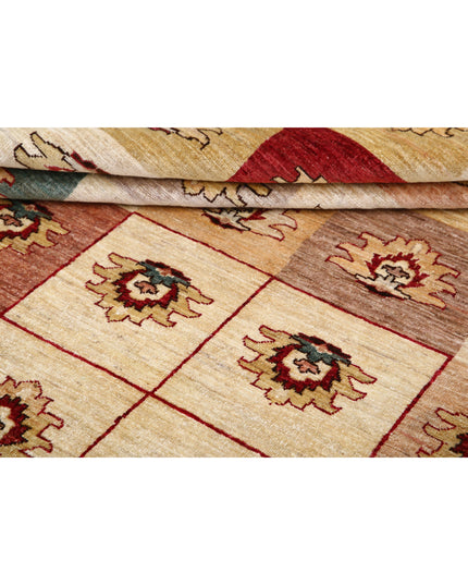 Modcar 6' 1" X 9' 5" Hand Knotted Wool Rug 6' 1" X 9' 5" (185 X 287) / Beige / Wool