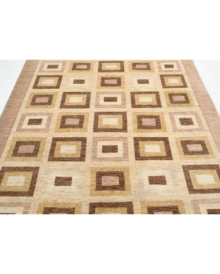 Modcar 6' 8" X 8' 11" Hand Knotted Wool Rug 6' 8" X 8' 11" (203 X 272) / Beige / Wool