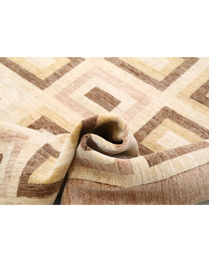 Modcar 6' 8" X 8' 11" Hand Knotted Wool Rug 6' 8" X 8' 11" (203 X 272) / Beige / Wool