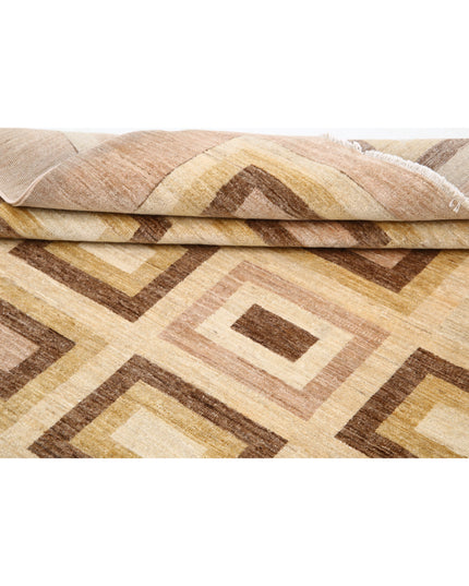 Modcar 6' 8" X 8' 11" Hand Knotted Wool Rug 6' 8" X 8' 11" (203 X 272) / Beige / Wool