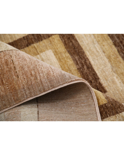 Modcar 6' 8" X 8' 11" Hand Knotted Wool Rug 6' 8" X 8' 11" (203 X 272) / Beige / Wool