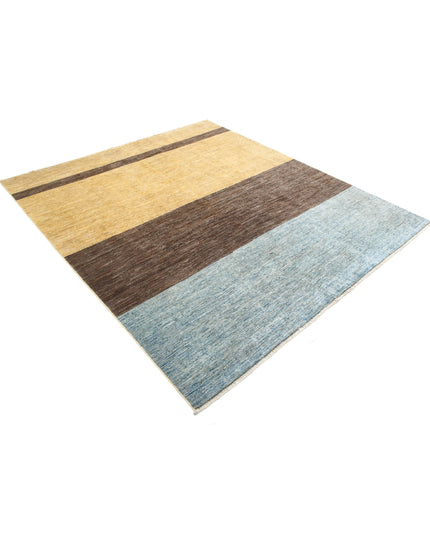 Modcar 6' 6" X 7' 3" Hand Knotted Wool Rug 6' 6" X 7' 3" (198 X 221) / Multi / Wool