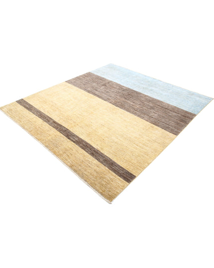 Modcar 6' 6" X 7' 3" Hand Knotted Wool Rug 6' 6" X 7' 3" (198 X 221) / Multi / Wool