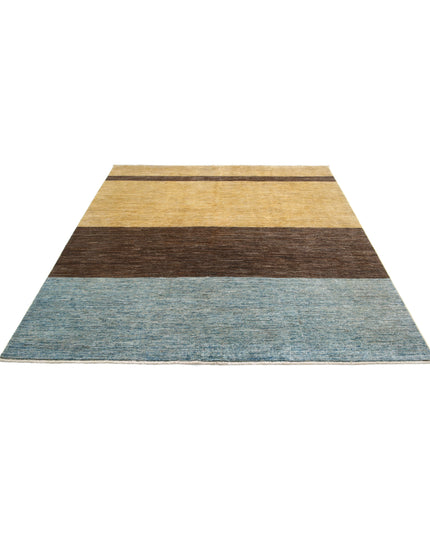 Modcar 6' 6" X 7' 3" Hand Knotted Wool Rug 6' 6" X 7' 3" (198 X 221) / Multi / Wool