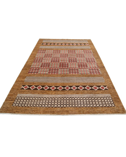 Modcar 6' 1" X 9' 10" Hand Knotted Wool Rug 6' 1" X 9' 10" (185 X 300) / Beige / Wool