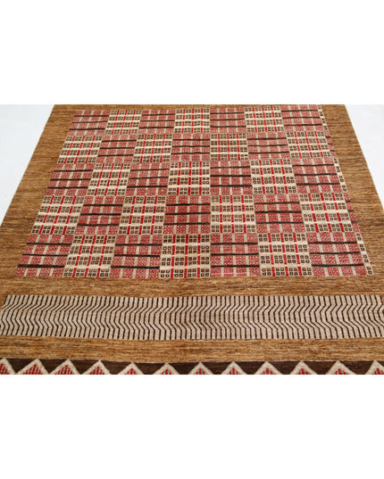 Modcar 6' 1" X 9' 10" Hand Knotted Wool Rug 6' 1" X 9' 10" (185 X 300) / Beige / Wool