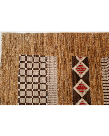 Modcar 6' 1" X 9' 10" Hand Knotted Wool Rug 6' 1" X 9' 10" (185 X 300) / Beige / Wool