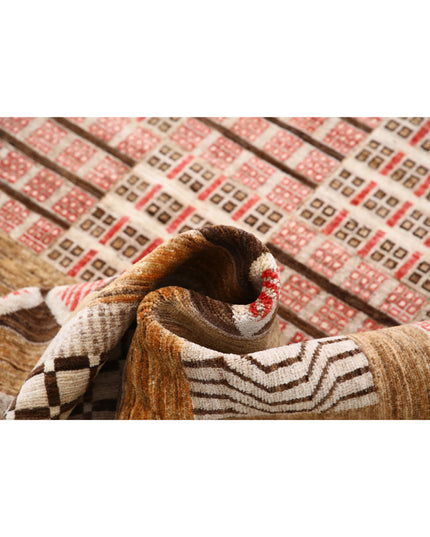 Modcar 6' 1" X 9' 10" Hand Knotted Wool Rug 6' 1" X 9' 10" (185 X 300) / Beige / Wool