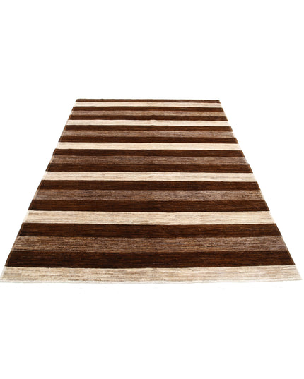 Modcar 5' 1" X 7' 4" Hand Knotted Wool Rug 5' 1" X 7' 4" (155 X 223) / Multi / Wool