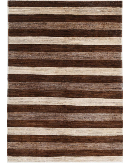 Modcar 5' 1" X 7' 4" Hand Knotted Wool Rug 5' 1" X 7' 4" (155 X 223) / Multi / Wool