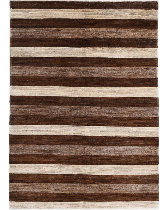 Modcar 5' 1" X 7' 4" Hand Knotted Wool Rug 5' 1" X 7' 4" (155 X 223) / Multi / Wool