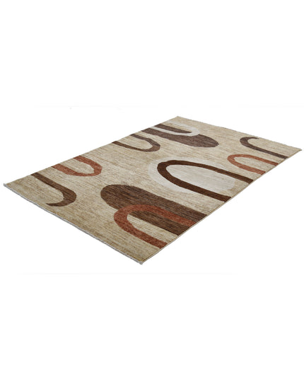 Modcar 3' 11" X 5' 11" Hand Knotted Wool Rug 3' 11" X 5' 11" (119 X 180) / Multi / Wool