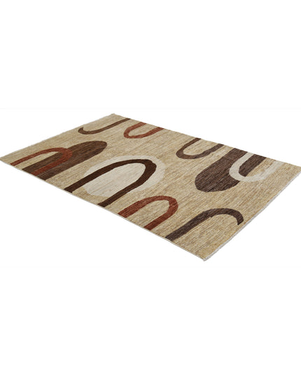 Modcar 3' 11" X 5' 11" Hand Knotted Wool Rug 3' 11" X 5' 11" (119 X 180) / Multi / Wool