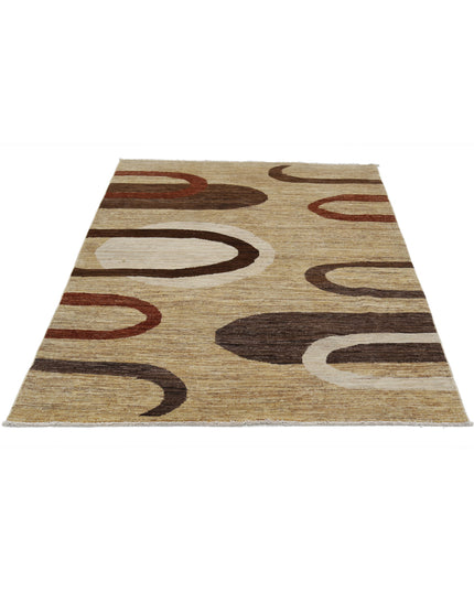 Modcar 3' 11" X 5' 11" Hand Knotted Wool Rug 3' 11" X 5' 11" (119 X 180) / Multi / Wool