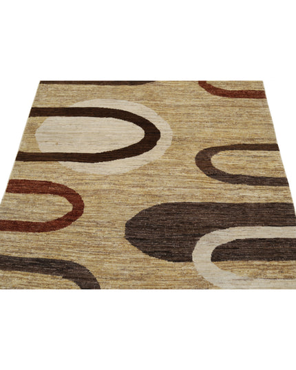 Modcar 3' 11" X 5' 11" Hand Knotted Wool Rug 3' 11" X 5' 11" (119 X 180) / Multi / Wool