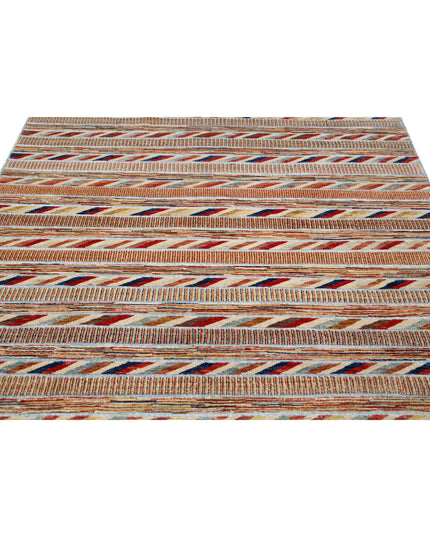 Modcar 6' 4" X 9' 4" Hand Knotted Wool Rug 6' 4" X 9' 4" (193 X 284) / Multi / Wool