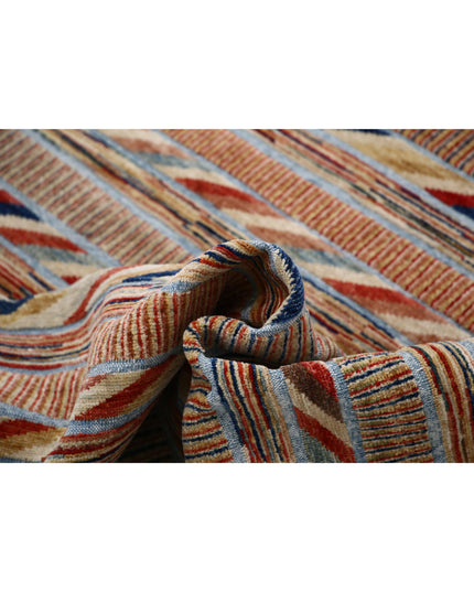 Modcar 6' 4" X 9' 4" Hand Knotted Wool Rug 6' 4" X 9' 4" (193 X 284) / Multi / Wool