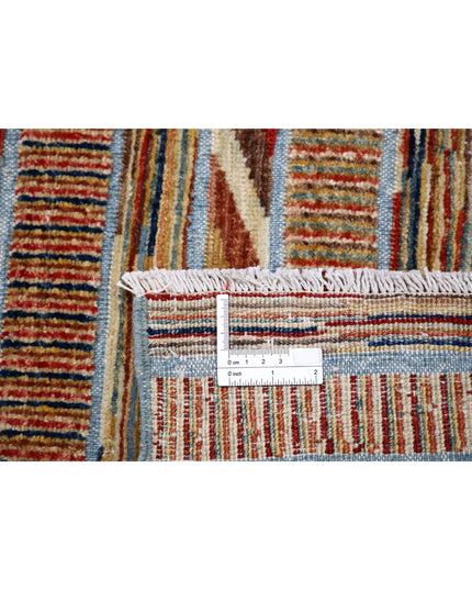 Modcar 6' 4" X 9' 4" Hand Knotted Wool Rug 6' 4" X 9' 4" (193 X 284) / Multi / Wool