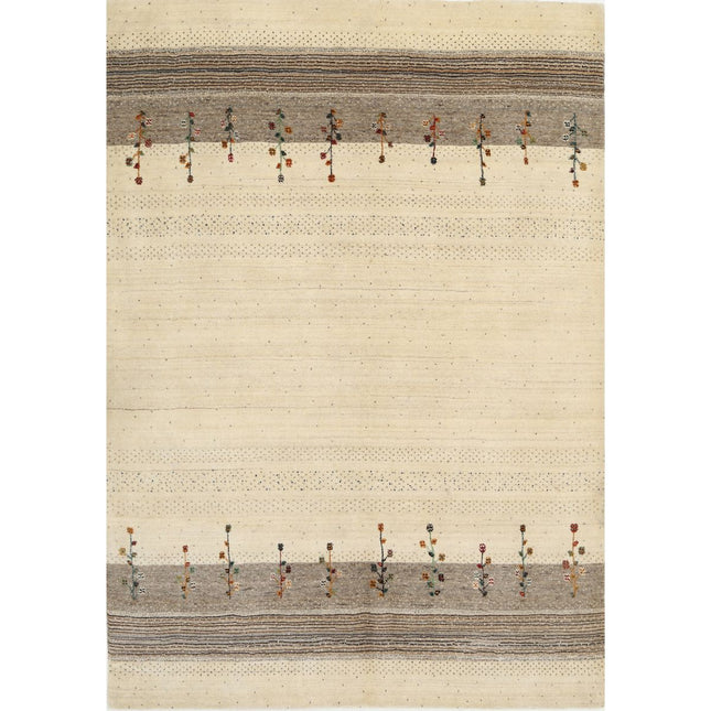 Modren Hand-Knotted Wool Rug IVA0028621 - Natalia Rugs