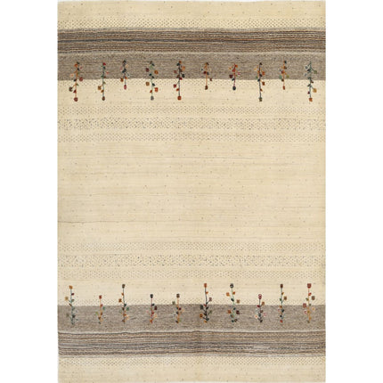 Modren Hand-Knotted Wool Rug IVA0028623 - Natalia Rugs