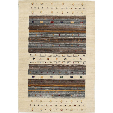 Modren Hand-Knotted Wool Rug IVA0028632 - Natalia Rugs