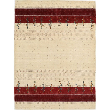 Modren Hand-Knotted Wool Rug IVA0028633 - Natalia Rugs