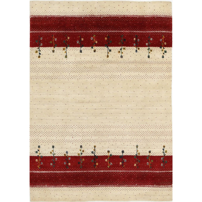 Modren Hand-Knotted Wool Rug IVA0028634 - Natalia Rugs