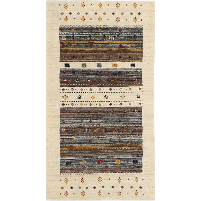 Modren Hand-Knotted Wool Rug IVA0028635 - Natalia Rugs