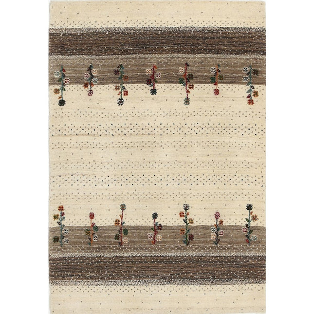 Modren Hand-Knotted Wool Rug IVA0028643 - Natalia Rugs