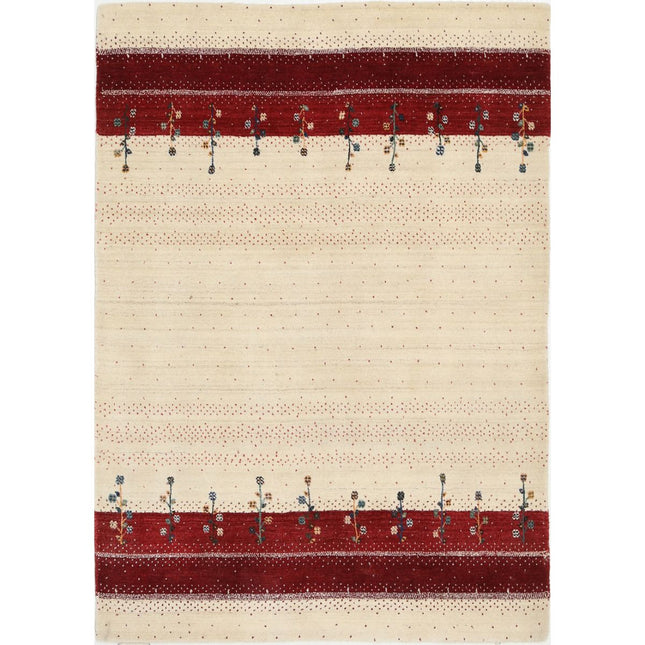 Modren Hand-Knotted Wool Rug IVA0028645 - Natalia Rugs