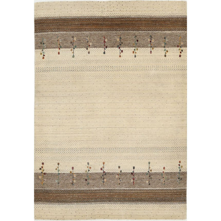 Modren Hand-Knotted Wool Rug IVA0028646 - Natalia Rugs