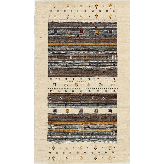 Modren Hand-Knotted Wool Rug IVA0028648 - Natalia Rugs