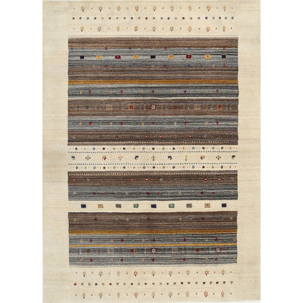 Modren Hand-Knotted Wool Rug IVA0028653 - Natalia Rugs