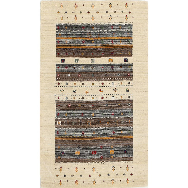 Modren Hand-Knotted Wool Rug IVA0028654 - Natalia Rugs