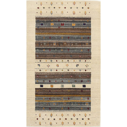 Modren Hand-Knotted Wool Rug IVA0028655 - Natalia Rugs