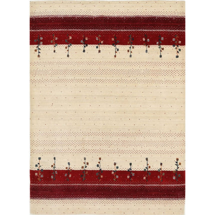 Modren Hand-Knotted Wool Rug IVA0028656 - Natalia Rugs