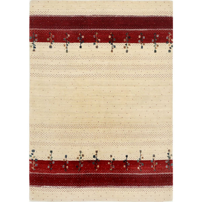 Modren Hand-Knotted Wool Rug IVA0028658 - Natalia Rugs