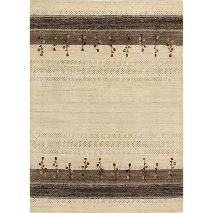 Modren Hand-Knotted Wool Rug IVA0028659 - Natalia Rugs