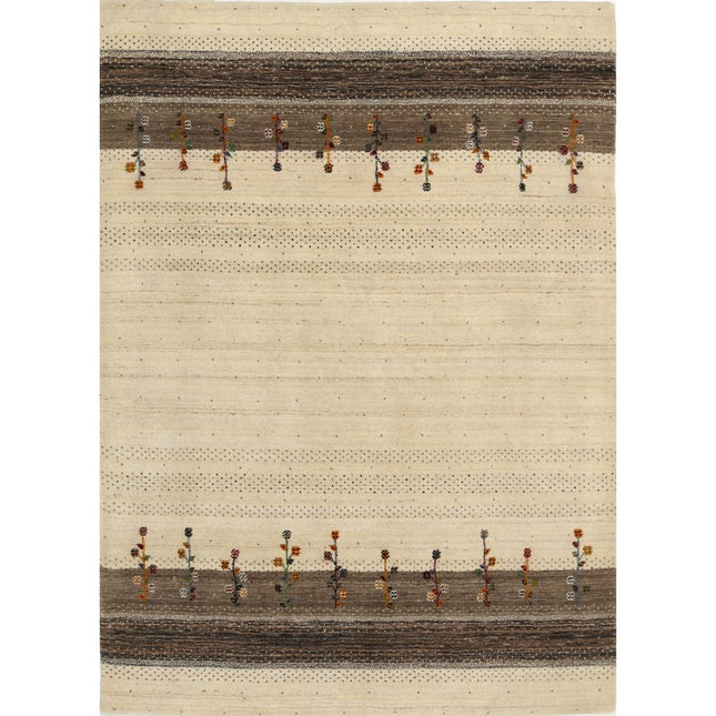 Modren Hand-Knotted Wool Rug IVA0028659 - Natalia Rugs