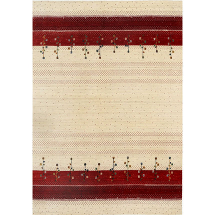 Modren Hand-Knotted Wool Rug IVA0028660 - Natalia Rugs