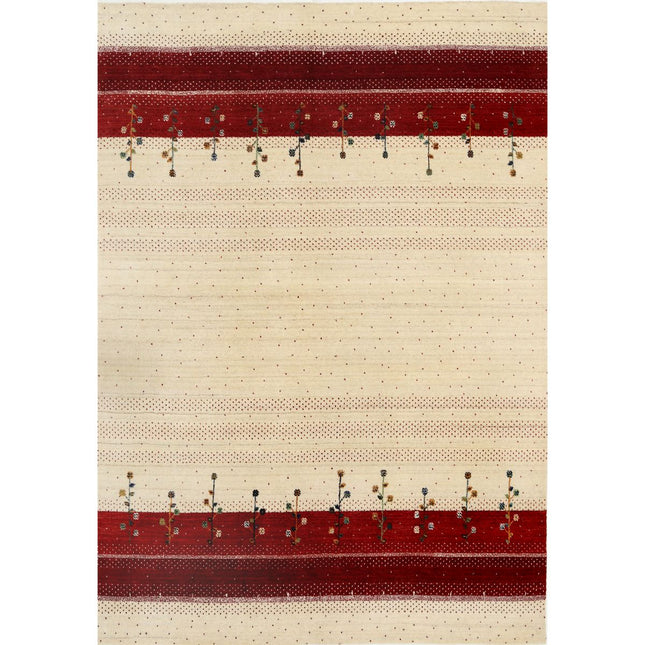 Modren Hand-Knotted Wool Rug IVA0028660 - Natalia Rugs