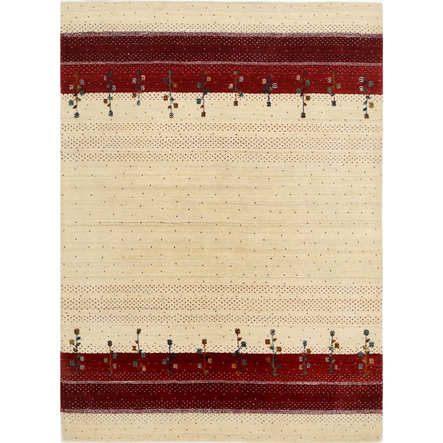 Modren Hand-Knotted Wool Rug IVA0028665 - Natalia Rugs