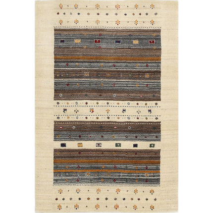 Modren Hand-Knotted Wool Rug IVA0028673 - Natalia Rugs