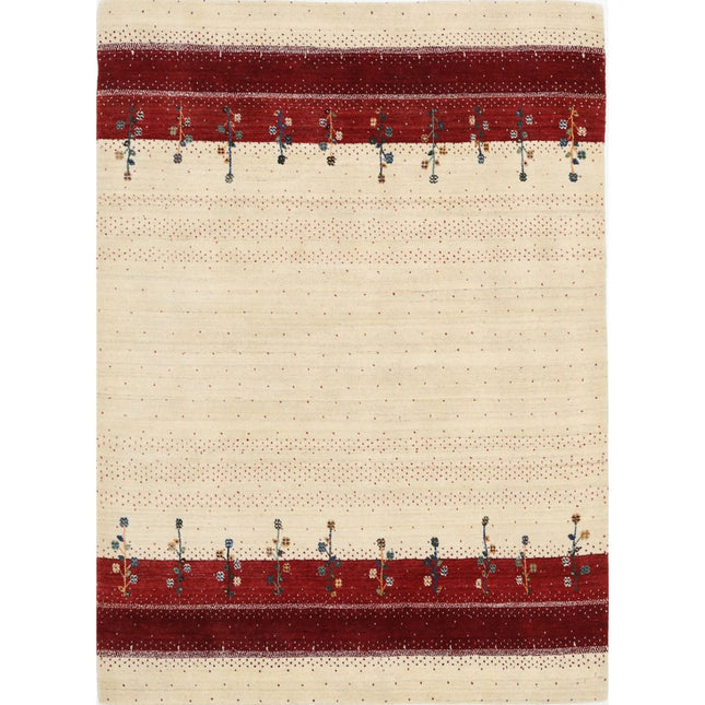 Modren Hand-Knotted Wool Rug IVA0028675 - Natalia Rugs