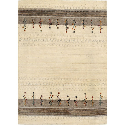 Modren Hand-Knotted Wool Rug IVA0028676 - Natalia Rugs