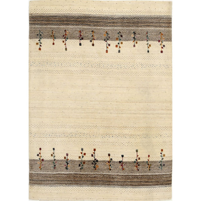 Modren Hand-Knotted Wool Rug IVA0028676 - Natalia Rugs