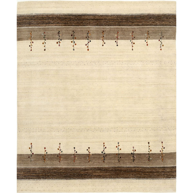 Modren Hand-Knotted Wool Rug IVA0028677 - Natalia Rugs